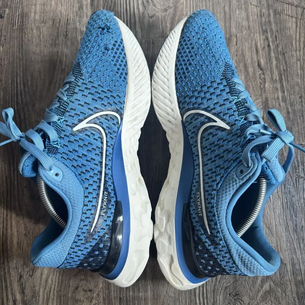 Nike React Infinity Run Flyknit 3 Mens Sz 12 Running Shoes Dutch Blue DH5392-400